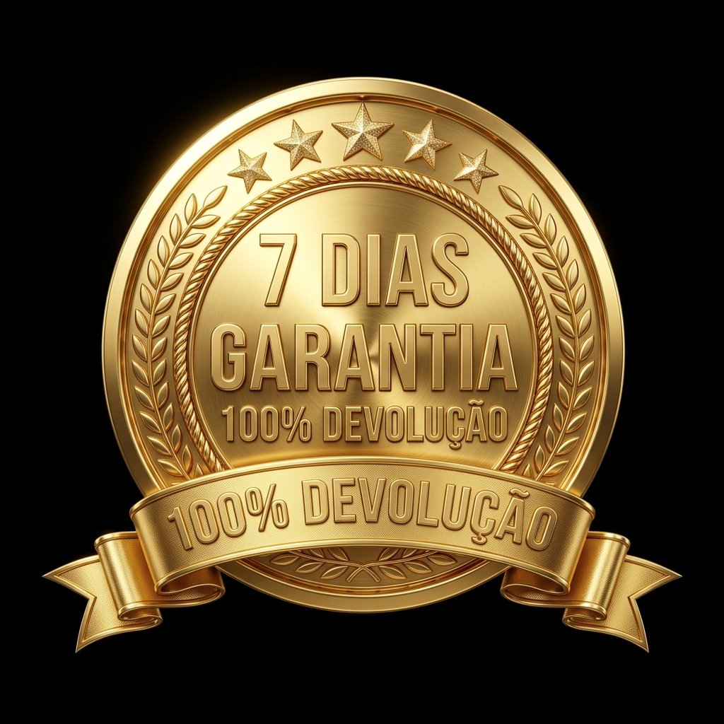 Selo Oficial de Garantia Incondicional de 7 Dias - 100% Devolução